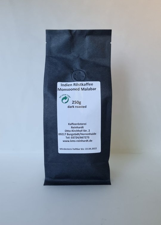 Indien Malabar Monsooned Röstkaffee Dark