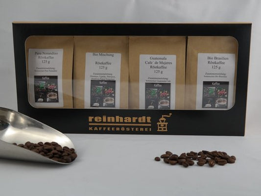 Schmuckkarton gefüllt mit feinsten Edelbohnen - Biomischung