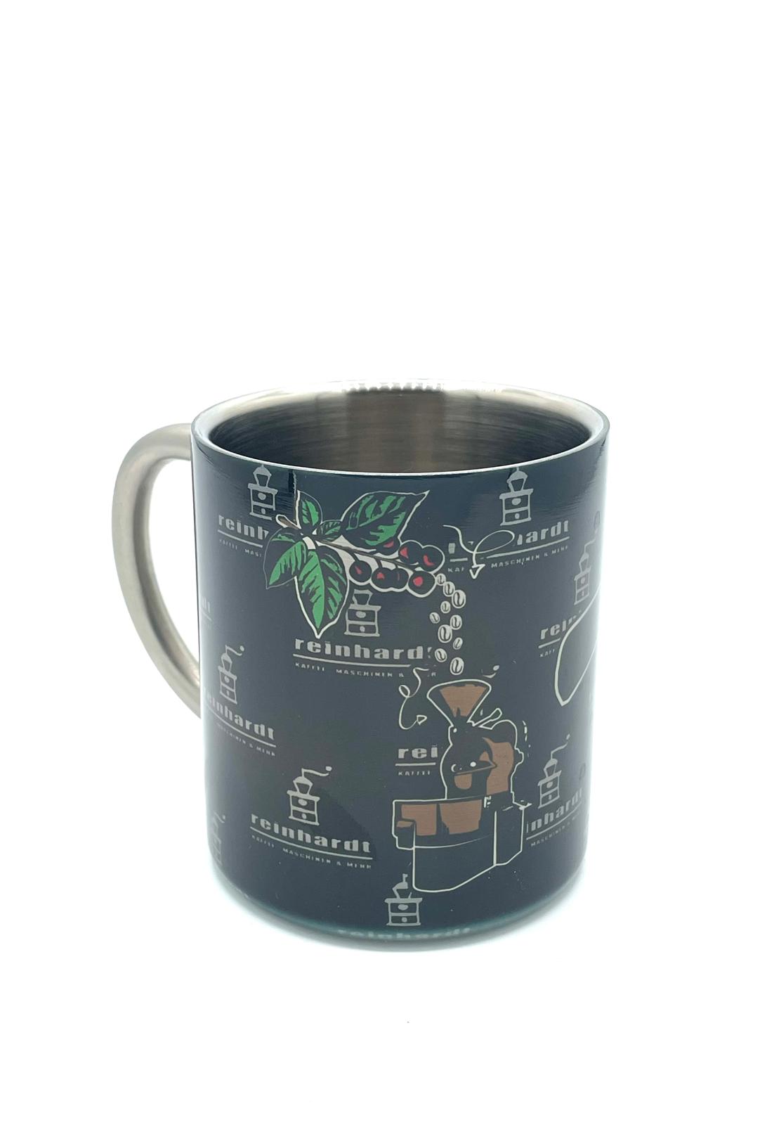 Edelstahl Kaffeebecher „Reinhardt“ doppelwandig – Stylisch & Unzerstörbar