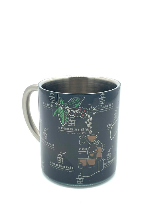 Edelstahl Kaffeebecher „Reinhardt“ doppelwandig – Stylisch & Unzerstörbar