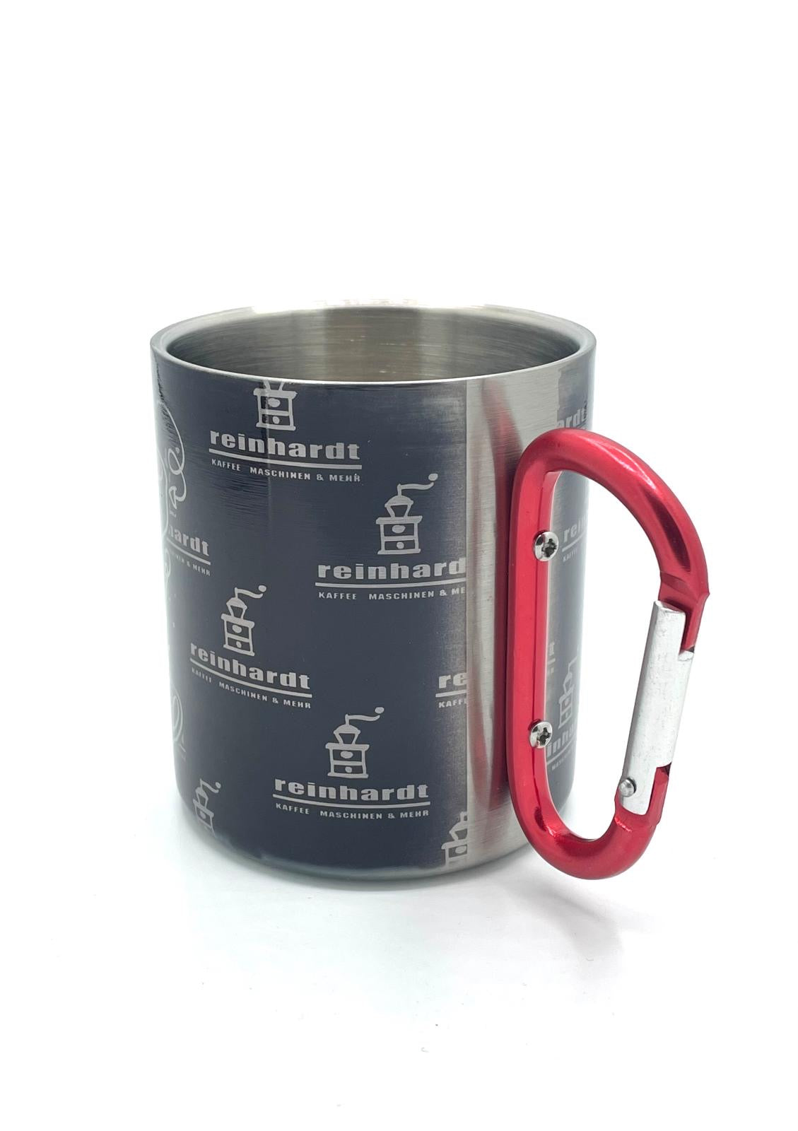Edelstahltasse "Reinhardt" mit Karabinerhaken