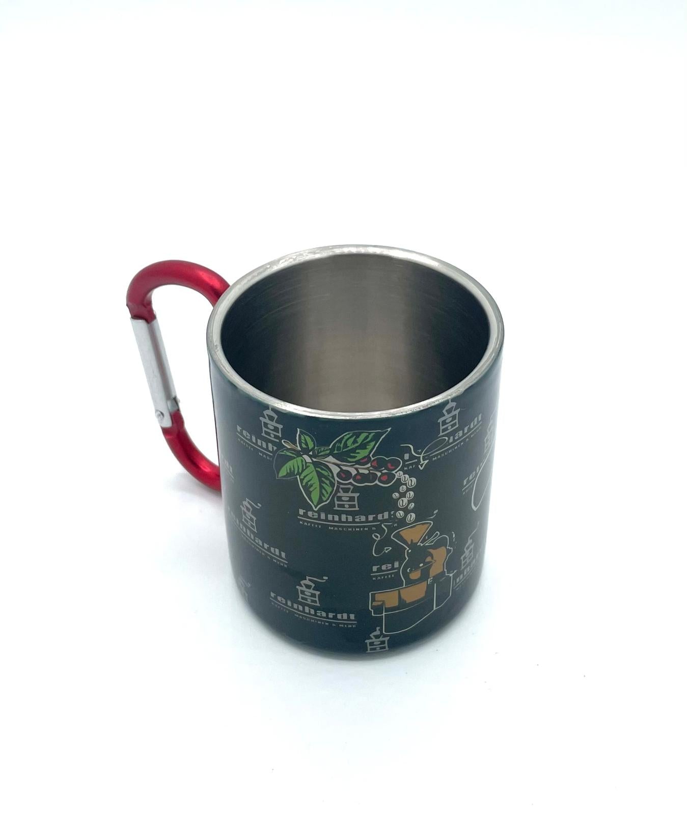 Edelstahltasse "Reinhardt" mit Karabinerhaken