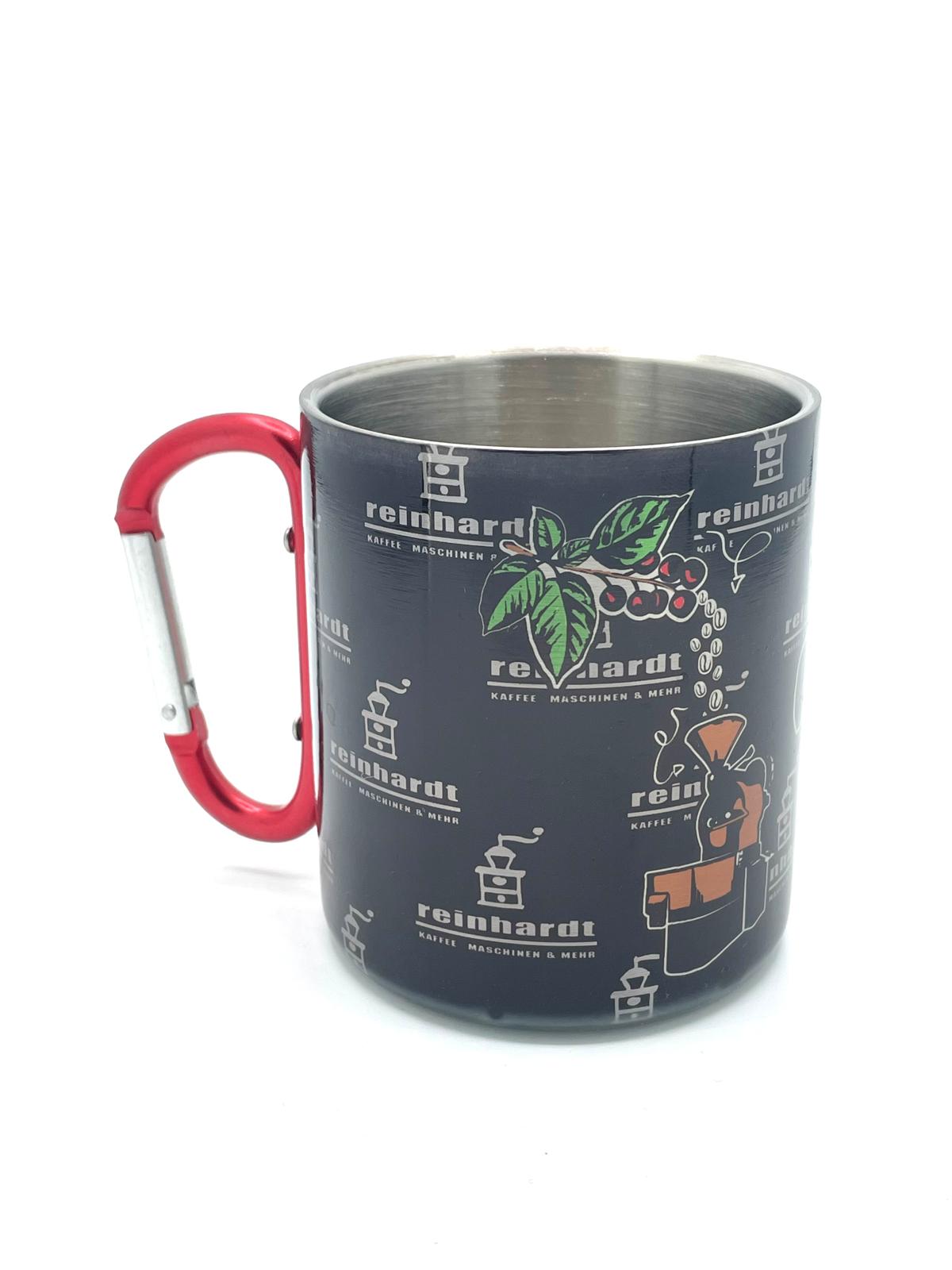 Edelstahltasse "Reinhardt" mit Karabinerhaken