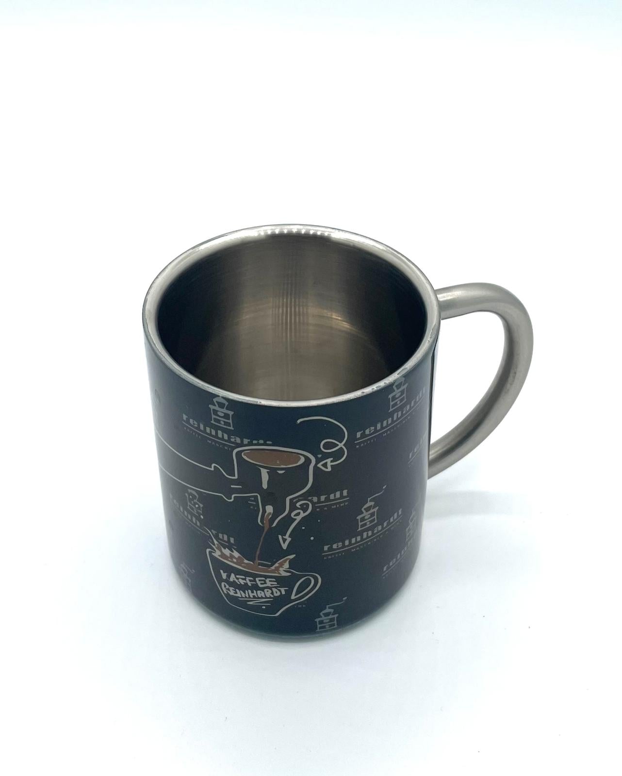 Edelstahl Kaffeebecher „Reinhardt“ doppelwandig – Stylisch & Unzerstörbar